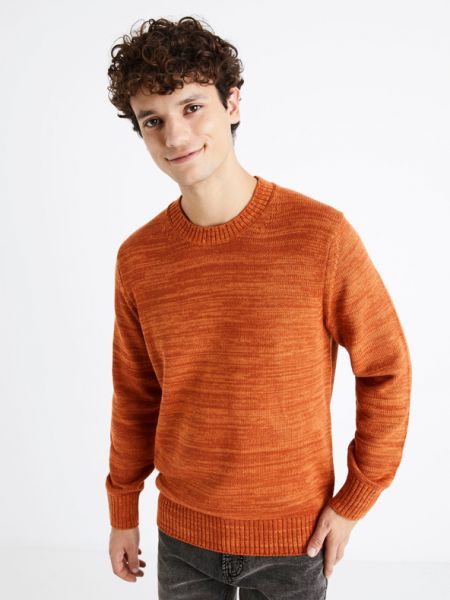 Celio Denton Sweter Pomarańczowy