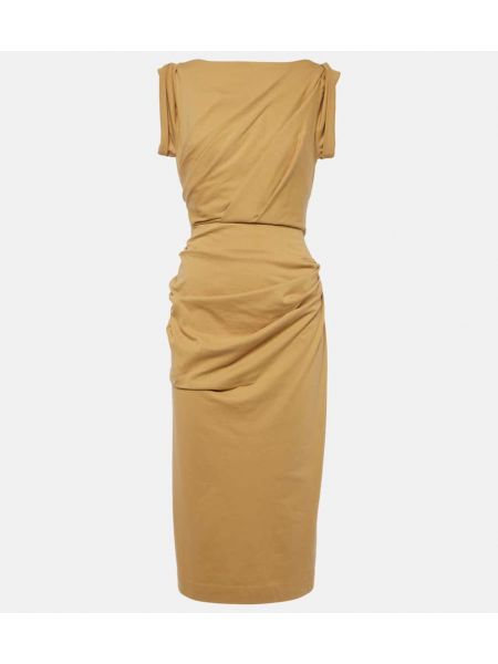 Pamučna midi haljina od jersey Dries Van Noten