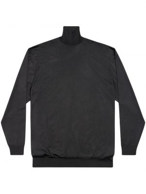 Oversized pulover Balenciaga črna