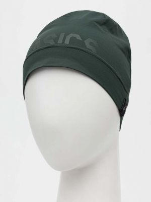 Dzianinowa czapka Asics zielona