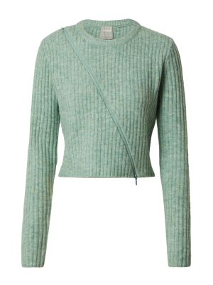 Пуловер About You X Sofia Tsakiridou зелено