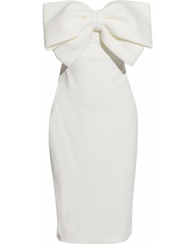 Sukienka z kokardą Badgley Mischka, biały