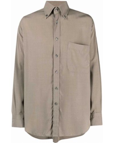Camisa manga larga oversized Tom Ford marrón