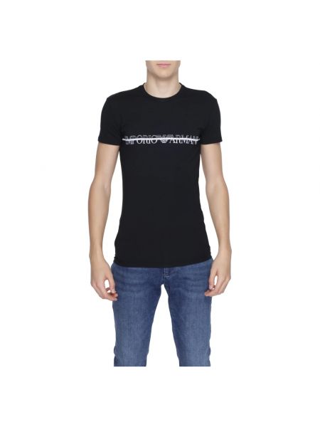 Koszulka z krótkim rękawem Emporio Armani czarna