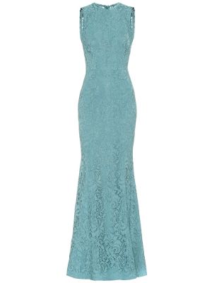 Кружевное платье на шнуровке Rebecca Vallance, синее