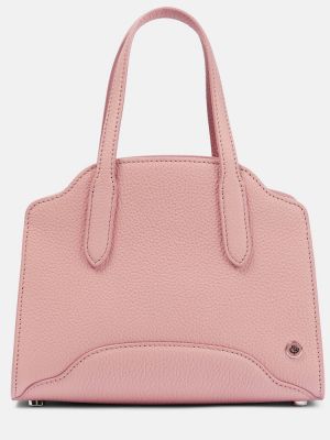 Кожени шопинг чанта Loro Piana розово