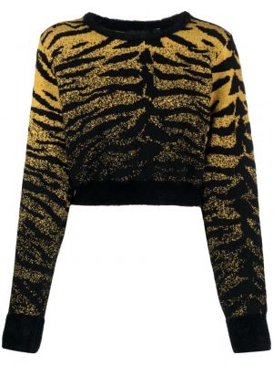 Jacquard pullover mit zebra-muster Gcds