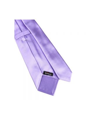 Corbata de raso de seda Kiton violeta