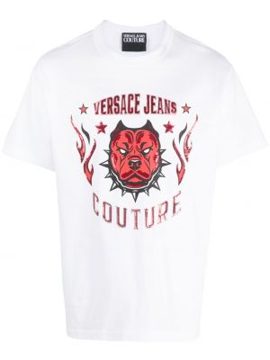 Tricou cu paiete Versace Jeans Couture