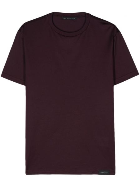 Bavlněné tričko Low Brand fialové