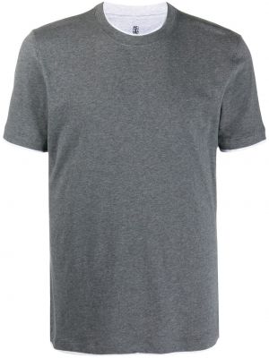 T-shirt Brunello Cucinelli grå