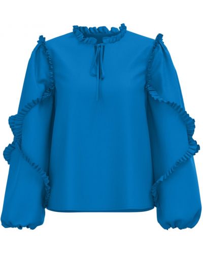 Bluza s karirastim vzorcem Vero Moda modra