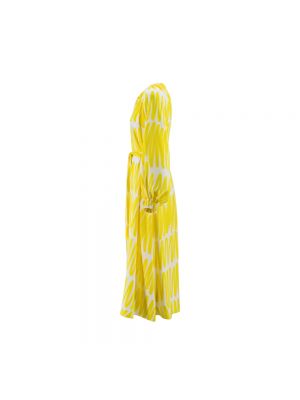 Sukienka długa Kiton żółta