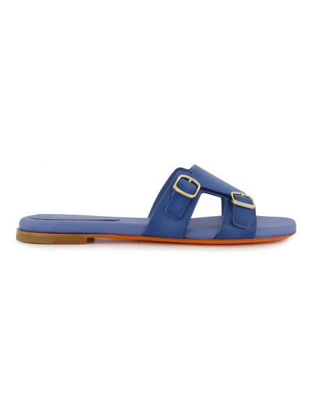 Leder sandale Santoni blau