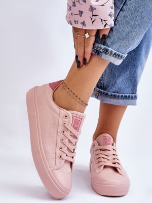 Csillag mintás sneakers Big Star Shoes rózsaszín