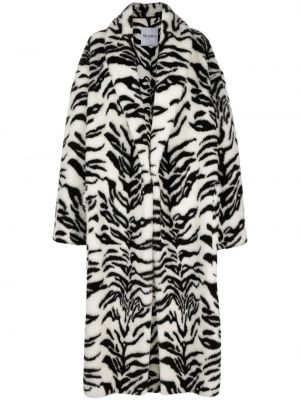 Palton de blană cu imagine cu model zebră The Attico