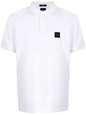 Памучна поло тениска Boss бяло