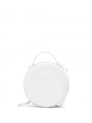 Kožna torba za preko ramena Longchamp bijela
