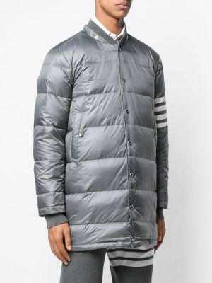Kabát z nylonu Thom Browne šedý