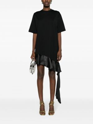 Bavlněné mini šaty Msgm černé