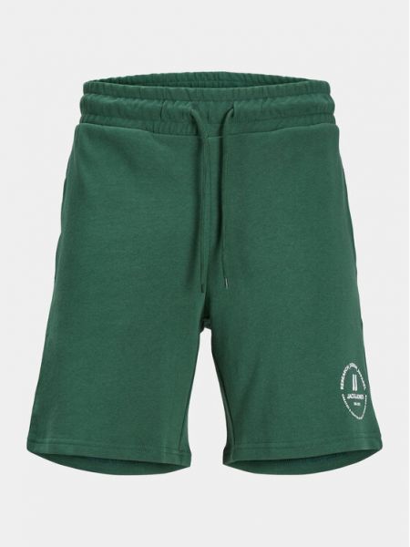 Priliehavé športové šortky Jack&jones zelená