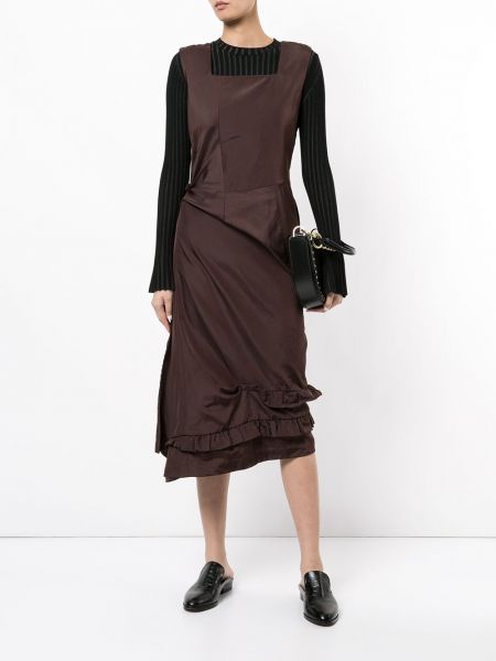 Vestido asimétrico Comme Des Garçons Pre-owned marrón