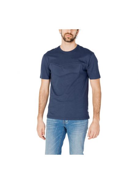 T-shirt Gas blau