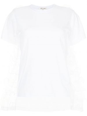 Camiseta con volantes Comme Des Garçons blanco