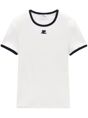 T-shirt Courrèges blanc