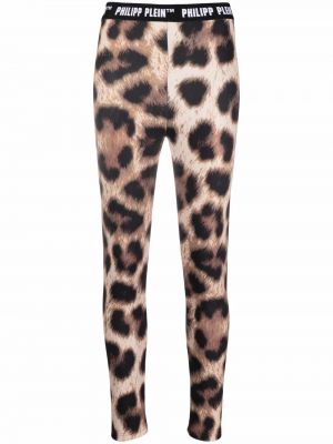 Leggings cu imagine cu model leopard Philipp Plein