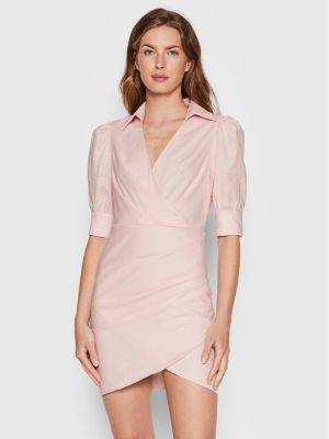 Коктейлна рокля slim Glamorous розово