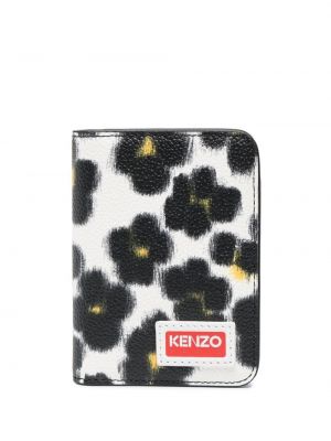 Kvetinová kožená peňaženka s potlačou Kenzo
