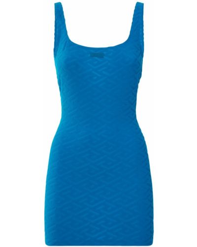 Mini šaty Versace modré