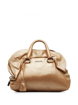 Leder shopper handtasche mit rüschen Prada Pre-owned