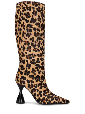 Botas altas de cuero leopardo Simon Miller