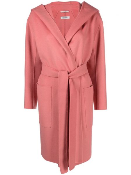Παλτό με κουκούλα 's Max Mara ροζ