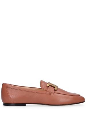 Skinn loafers Tod's brun