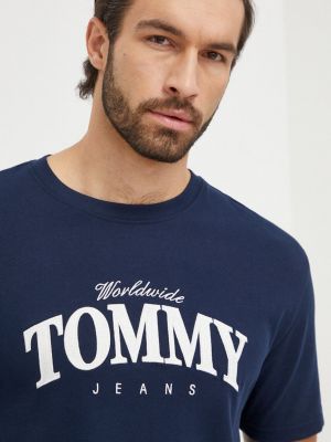 Bavlněné tričko s potiskem Tommy Jeans