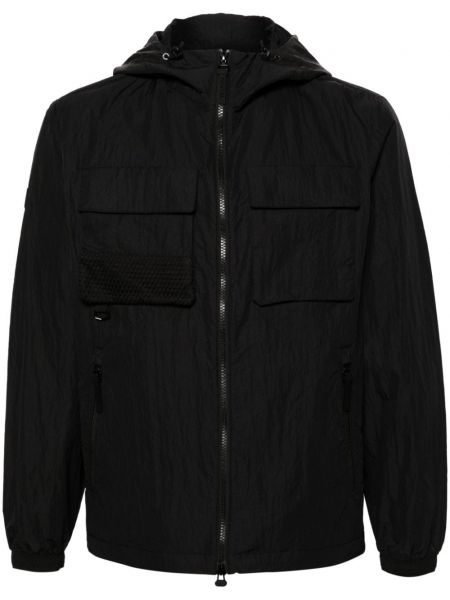 Jachetă lungă cu glugă Duvetica negru
