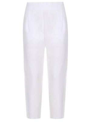 Льняные брюки 120% Lino белые