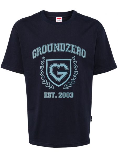 T-shirt en coton à imprimé Ground Zero