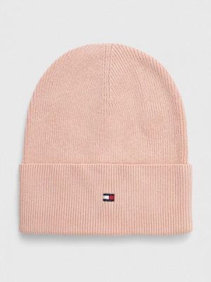 Кашемировая шапка Tommy Hilfiger розовая