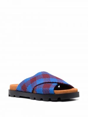 Mustriline ruuduline sandaalid Camper sinine