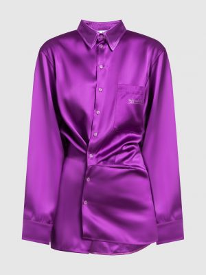 Фиолетовая рубашка с принтом Off-white