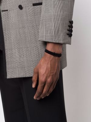 Leder armband Saint Laurent schwarz