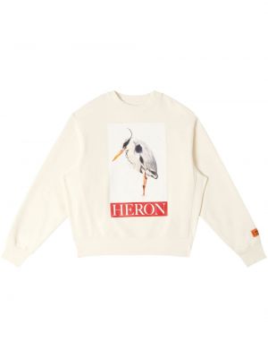 Mikina s potiskem Heron Preston bílá