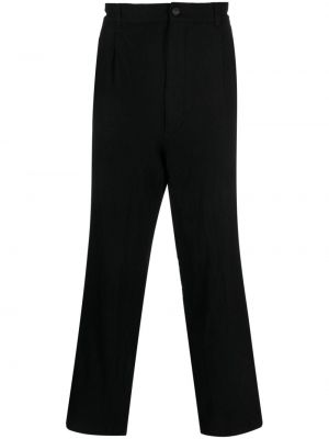 Vlněné rovné kalhoty Comme Des Garçons Homme černé