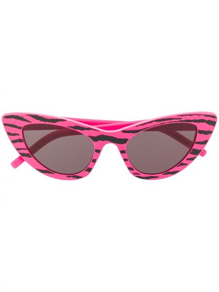 Gafas de sol con rayas de tigre Saint Laurent Eyewear rosa