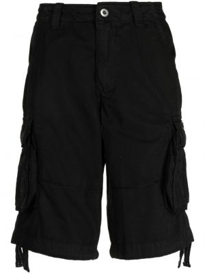 Cargo shorts aus baumwoll Alpha Industries schwarz