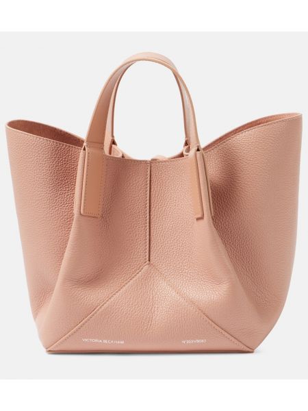 Læder mini taske Victoria Beckham pink